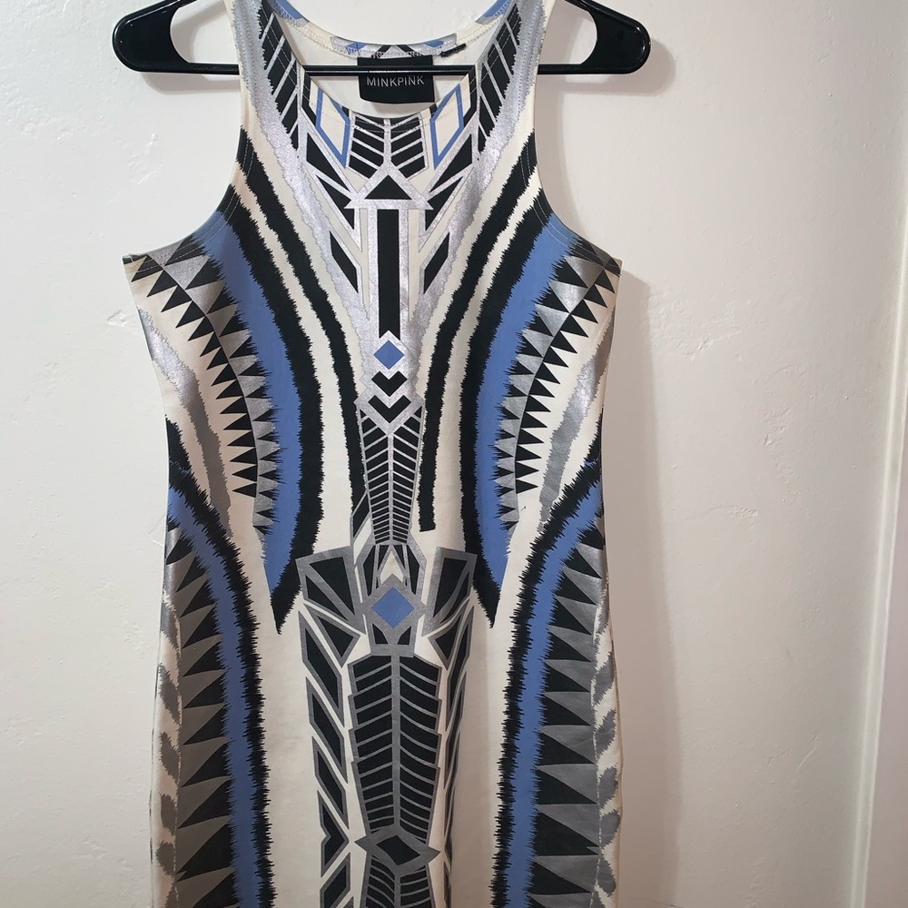 MINKPINK Geometric Mini Dress